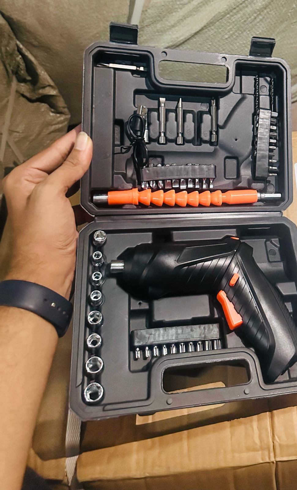 Cordless Electric Screwdriver Set ā 47-in-1 Rechargeable Power Tool Kit | Wireless Electric Drill Driver with Battery | Portable Screwdriver for Home & DIY